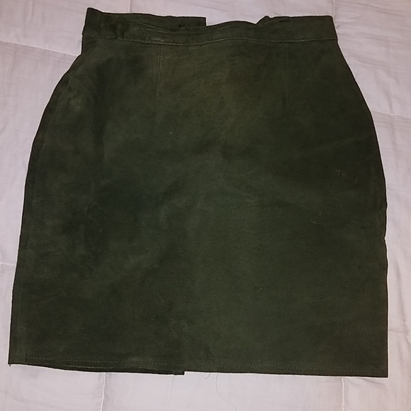 100% Leather Mini Skirt - Picture 1 of 4